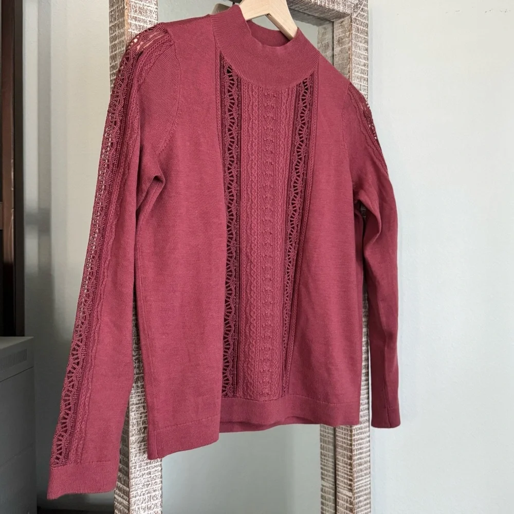 Sezane Janis Jumper in Rosewood - Picture 2 of 12